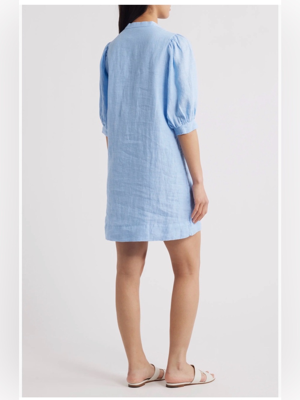 Lilly Pulitzer Mialeigh Linen Dress blue lagoon linen 16 nwot - Picture 4 of 12